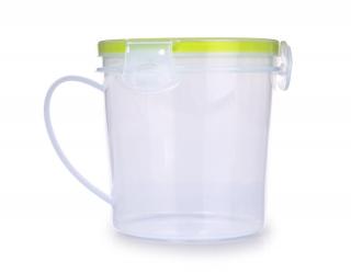 POLIEVKOVNÍK CVAKCVAK dóza na potraviny s ohrievacím ventilom vo veku a so silikónovým tesnením (660 ml)