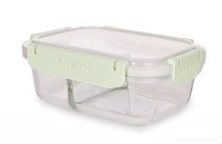 Sklenená dóza na potraviny FRESH GLASS CVAKCVAK  150 + 250 ml DUDOBOX (Silikónové tesnenie v pokrievke zaručuje, že potraviny zostanú čerstvé a chutné.)