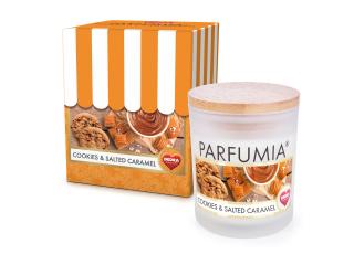 Sójová vonná EKO sviečka PARFUMIA® COOKIES & SALTED CARAMEL