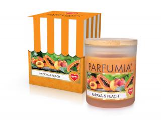 Sójová vonná EKO sviečka PARFUMIA® PAPAYA & PEACH