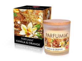 Sójová vonná EKO sviečka PARFUMIA® VANILLA  ORANGE (LIMITOVANÁ EDÍCIA)