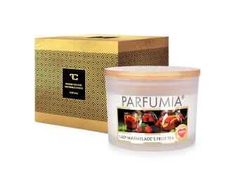 Sójová vonná eko-sviečka s 2 knôtmi PARFUMIA® LADY MARMELADE’S FRUIT TEA (Pečený čaj)