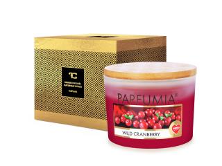 Sójová vonná eko-sviečka s 2 knôtmi PARFUMIA® WILD CRANBERRY