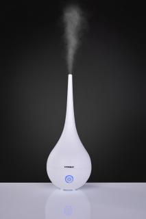 SONICKÝ AROMADIFUSÉR ionizuje a zvlhčuje vzduch v miestnosti (AROMADIFUZÉR biely s leskom 1600 ml)