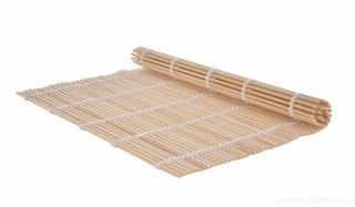 SUSHI podložka „MAKISU“ GoEco®  (Bambusová podložka na rolovanie sushi 24 x 24 cm. Možno použiť aj ako netradičné podložku pod kávu, tanier či dekoráciu.)