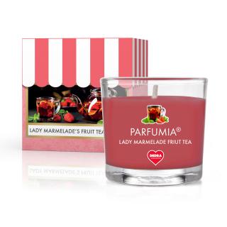 Votívna sójová vonná EKO sviečka PARFUMIA® LADY MARMELADE’S FRUIT TEA (Pečený čaj)