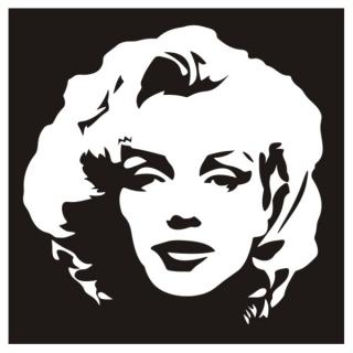 Samolepka na zeď obraz Marilyn Monroe, nálepka na stěnu (12176)