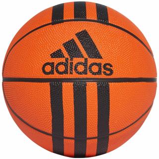 Oranžová mini basketbalová lopta Adidas 3 Stripes