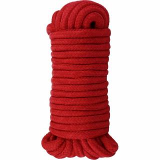 Bondážne lano 5m červené (BDSM doplnok)
