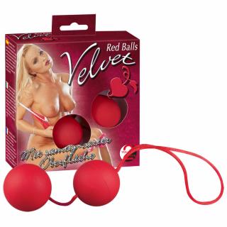 Venušine guličky Velvet Red Balls (sexuálna pomôcka)