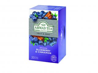 Ahmad Tea Blueberry & Cinnamon 20 vrecúšok alupack