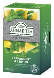 Ahmad Tea Peppermint and Lemon 20 vrecúšok alupack 1,5