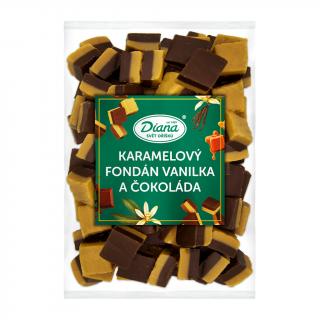 Karamelový fondán vanilka a čokoláda 500g