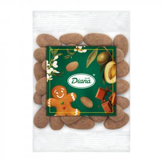 Mandle v mliečnej čokoláde sypanej pernikovým korením 100g