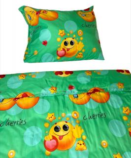 Emoji Green  Foto obliečky Obsah balenia: Set Balenie, Rozmer obliečok: 140x220 cm - na ZIPS