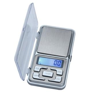 Kapesní váha pro přesné vážení LESAK P058, 300g/0,01g, miska  50x55mm (Levná kapesní váha pro přesné vážení vhodná pro diabetiky na vážení léků)