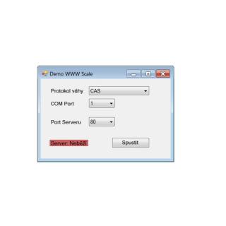 LESAK SW Síťová váha (Program pro odesílá data z váhy na síť)