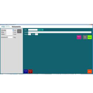 LESAK SW Volumetrie (Program pro vyhodnocení  objemu a hmotnosti předmětu)