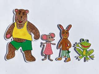 MARIONETINO Žabka, myška, zajac, medveď - bábky