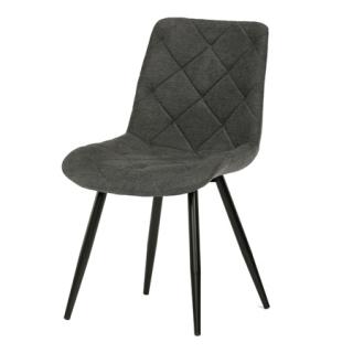Autronic Jedálenská stolička, šedá látka, nohy čierna kov CT-382 GREY2