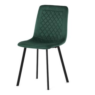 Autronic Jedálenská stolička, zelený zamat, kov čierny mat DCL-973 GRN4