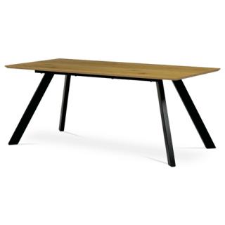 Autronic Jedálenský stôl 180x90x75 cm, doska MDF, 3D dekor divoký dub HT-723 OAK