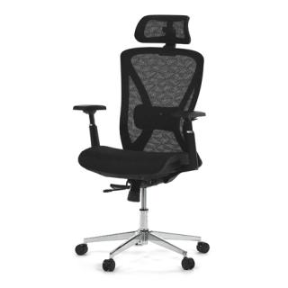 Autronic Kancelárska stolička, čierna MESH, kovový kříž KA-S258 BK