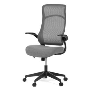 Autronic Kancelárska stolička, houpací mech., čierna MESH, plast. Kříž KA-A182 BK