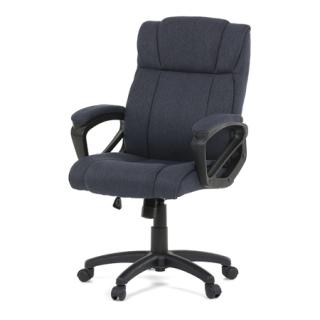Autronic Kancelárska stolička, modrá látka, čierny kříž KA-C707 BLUE2