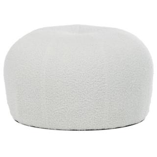 Autronic Taburet, biela Bouclé látka. AK-307 WT2