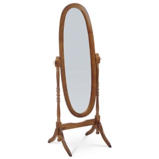 Autronic Zrkadlo stojace v. 151 cm, konštrukcia z MDF, morenie orech 20124 WAL