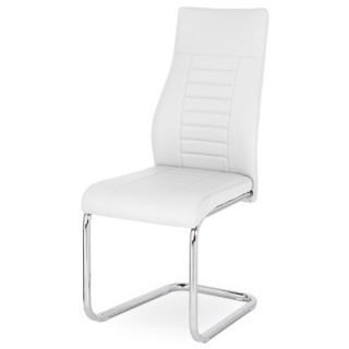 AutronicJedálenská stolička, koženka biela, chróm HC-955 WT