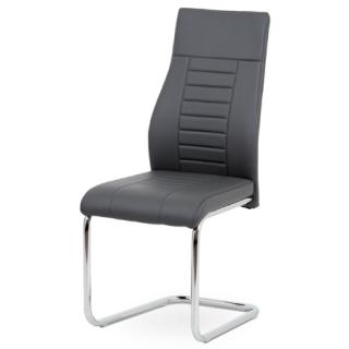 AutronicJedálenská stolička, šedá koženka / chróm HC-955 GREY
