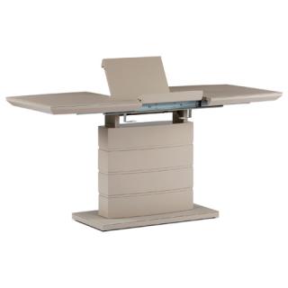 AutronicJedálenský stôl 110+40x80 cm, sklo 4 mm cappuccino, MDF, cappuccino mat - HT-420 CAP