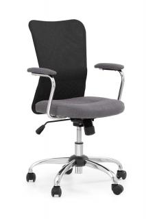 Halmar ANDY kancelárska stolička šedá/čierna