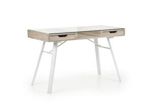 Halmar B33 PC stôl dub sonoma-biely