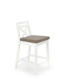 Halmar BORYS LOW stolička barová nízka biela / tap. Inari 23