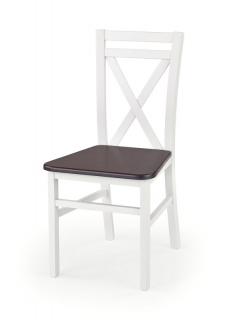 Halmar DARIUSZ 2 stolička biela / tmavý orech