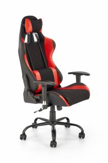 Halmar DRAKE kancelárska stolička červená/čierna