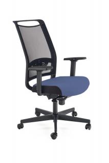 Halmar GULIETTA kancelárska stolička, opierka - sieťka, sedák - čierny / modrý - ERF6026