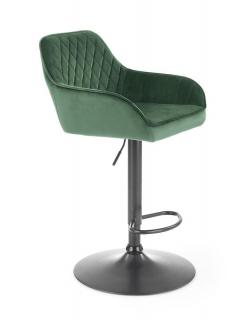 Halmar H103 barová stolička tmavo zelená