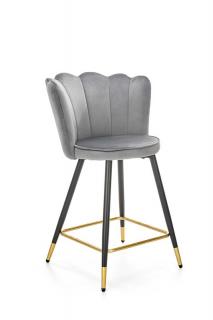 Halmar H106 barová stolička šedá