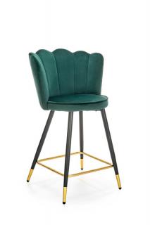 Halmar H106 barová stolička tmavo zelená