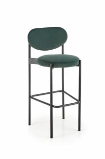 Halmar H108 barová stolička tmavo zelená