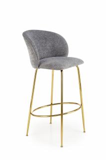 Halmar H116 barová stolička šedá/zlatá
