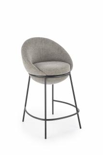 Halmar H118 barová stolička šedá