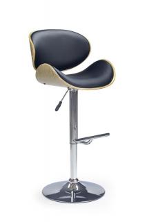 Halmar H44 barová stolička svetlo dub/čierna