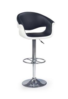 Halmar H46 barová stolička bielo-čierna