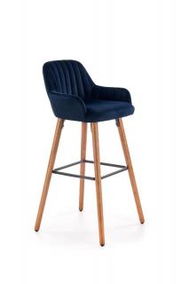 Halmar H93 barová stolička, tmavo modrá