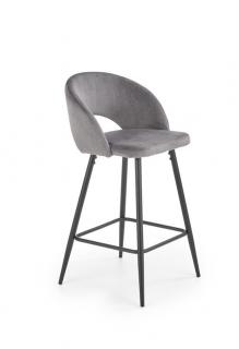 Halmar H96 barová stolička šedá